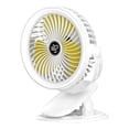 thumbnail image 1 of Tent Fan with LED Light Desk Clip Fan 720° Rotations,3 Wind Settings Perfect for Camping, Hiking, and Outdoor Adventures, 1 of 9