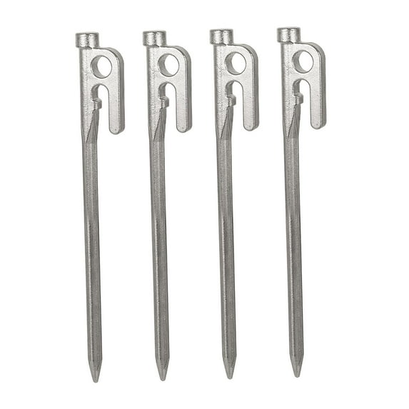 Tent Garden Stakes Heavy Duty, Pegs Rust Garden Edging Fence Hook, for Outdoor Camping, Patio Gardening, & Canopies 20cm