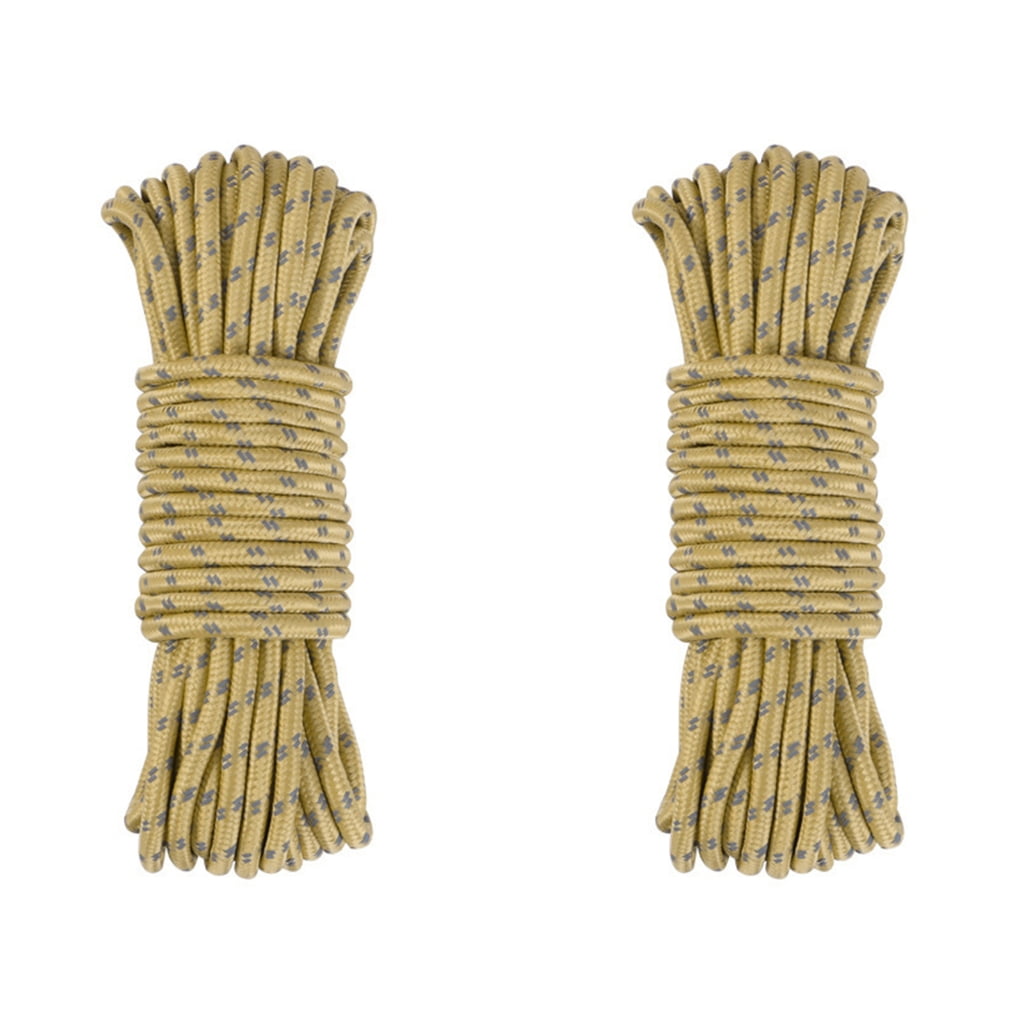 32 Feet Guy Rope for Outdoor Camping Hiking Awning Tents, Reflective ...