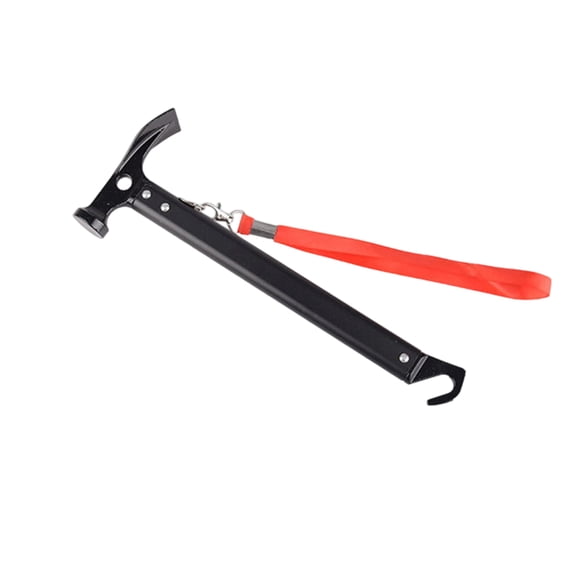 Tent Hammer with Holding Strap, Camping Hammers Backpacking Mallets Tents Peg Puller, Multifunctional Hammer for Tent