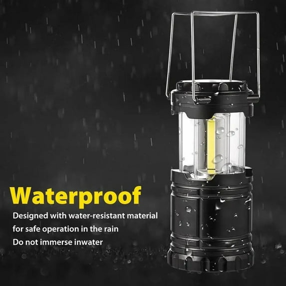 Tent Lamp LED Portable Lantern Telescopic Torch Camping Lamp Outdoor Waterproof Emergency Light Battery Powered