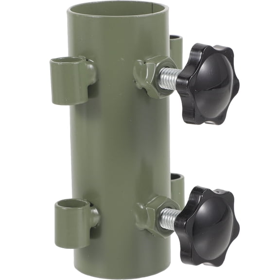 CIMAXIC Adjustable Green Steel Tent Pole Base for Canopy and Awning Durability
