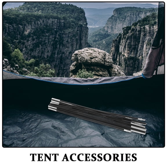 Tent Poles Replacement 2 Sets, Fiberglass Lightweight Replacement Tent Poles