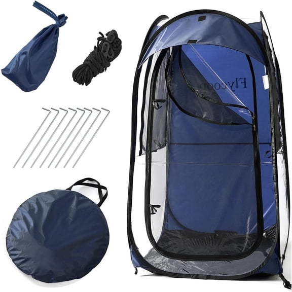 Tent: Portable Weather Pop Up Pod 1 Person to Provide Shelter from Wind Rain and Cold Weather Shelter for Outdoor Activities, Events, Camping and Hiking