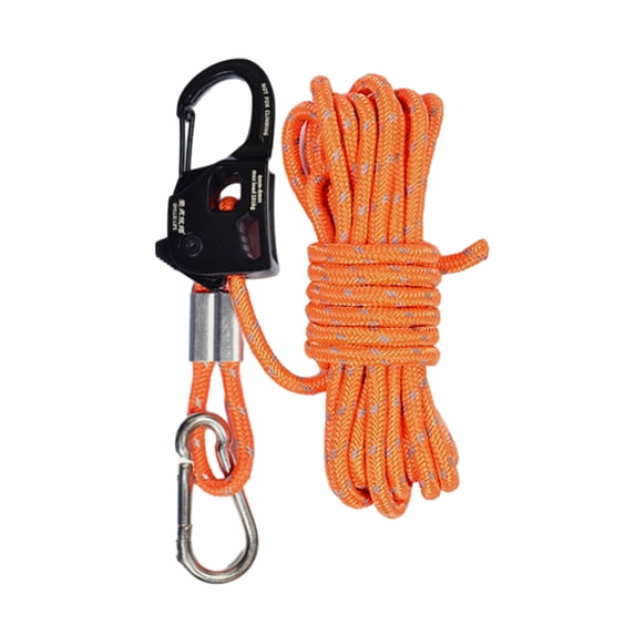 Tent Rope Tightener with Carabiner Clip Lanyard Adjuster Compact Size Portable Universal Self-locking Tent Rope Tensioner Outdoor Equipment Tool