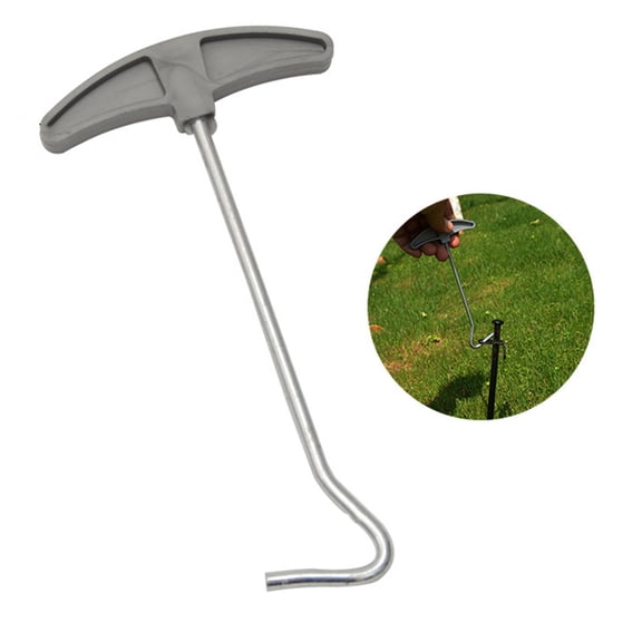 Tent Stake Puller Hook Remover Tool with Comfort Grip Handle for Camping Canopy Extraction plastic