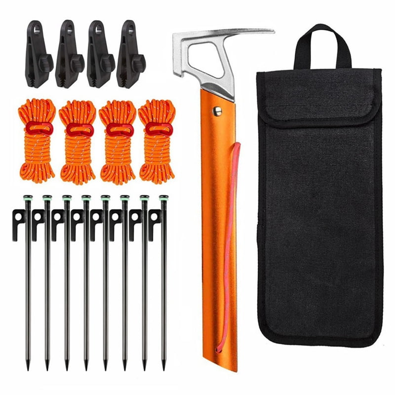 Tent Stakes Heavy Duty, Yard Stakes Metal Tent Pegs Ground Stakes Tent Pegs for Outdoor Camping Pitching Canopy,A