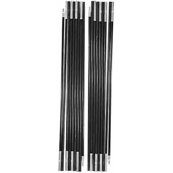 Tent Tarp Poles 4.9M, Universal 9 Sections Fiberglass Camping Tent Pole Bars Camping Awning Poles, Tent Pole Support Frames Kit Outdoor Support Rods Awning Frames Kit$$Sport & Recreation Other