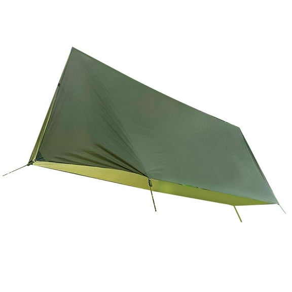 Tent Tarp - Waterproof Lightweight Shelter for Camping, Hiking, Backpacking, Hammock, 161'' x 114''