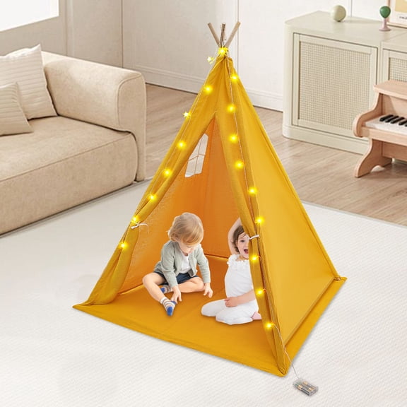 Tent, Tent with Light, Tent with String of Lights