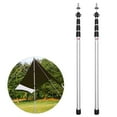 thumbnail image 1 of Tent Thicken Aluminum Alloy Tent Pole Adjustable Tent Support Rods Beach Shelter Tarp Awning Pole Replacement Poles Accessories For Camping Hiking Backpacking Tent, 1 of 7