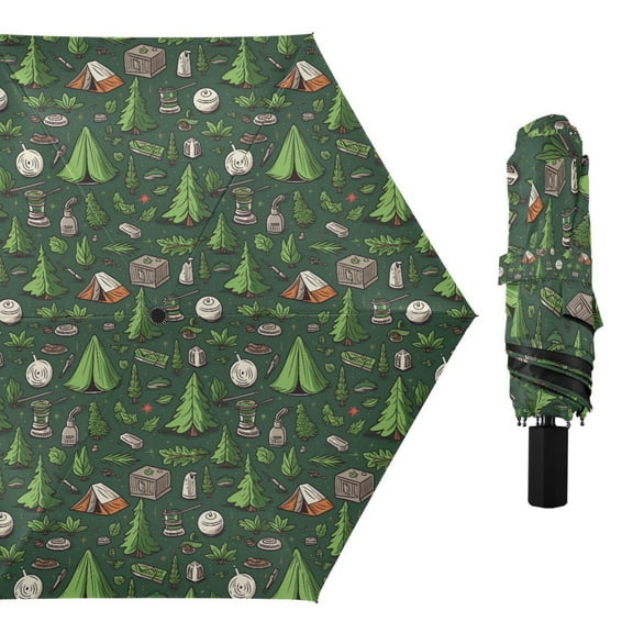 Tent Tree Camping Equipment Compact Sun Umbrella Windproof Travel Umbrellas for Rain Strong Portable UV Protection