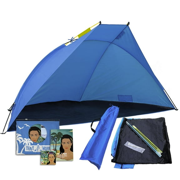 Tent World Mars UV Protection 26" x 3" Beach Tent, Blue