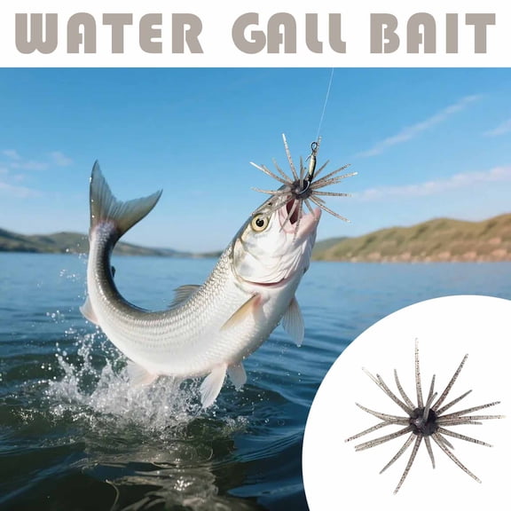 Tentacle Creature Lure, Bass Lures Soft Plastic Baits for Bass Fishing for Drop Shot, Wacky Rig/Neko Rig and Finesse, Slow Sinking, Soft Bait Gray