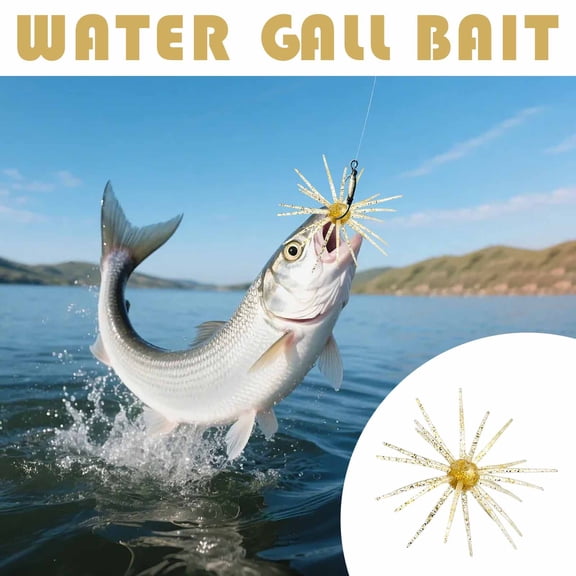 Tentacle Creature Lure, Bass Lures Soft Plastic Baits for Bass Fishing for Drop Shot, Wacky Rig/Neko Rig and Finesse, Slow Sinking, Soft Bait Yellow