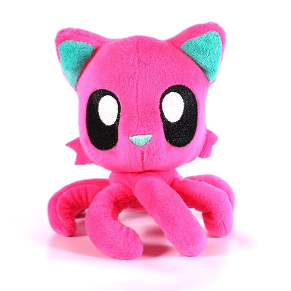 Tentacle Kitty 6 Inch Magenta Plush