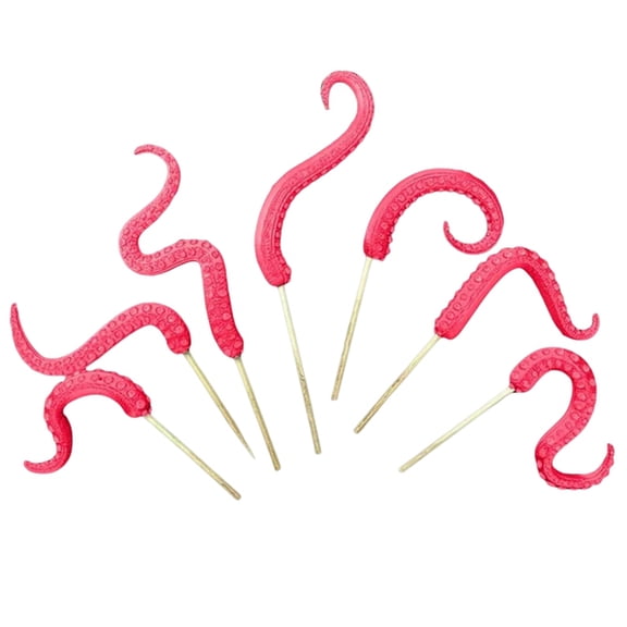 Tentacle Plant Decoration, Octopus Plant Tentacle Art Octopus Interior Decoration Garden, Plant Ornaments Red