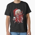 thumbnail image 1 of Tentacle-Themed Holiday Creature with Festive Winter Style Unisex T-Shirt, up to size 5XL, 1 of 2