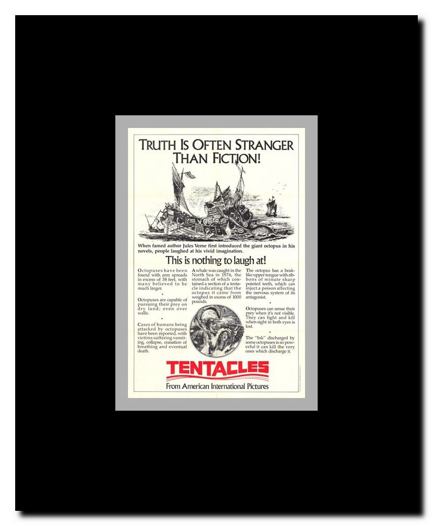 Tentacles Framed Movie Poster