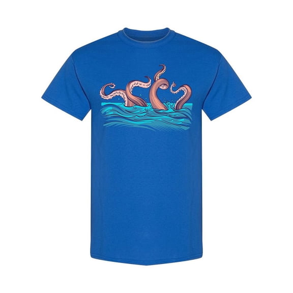 Tentacles In The Sea T-Shirt Men -Image by Shutterstock, Male 3X-Large