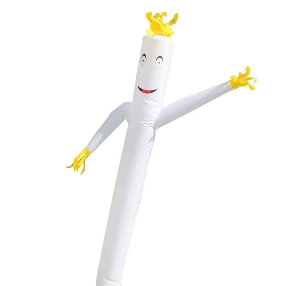 TentandTable 12' Fly Guy Wacky Waving Inflatable Tube Man, White, No Blower
