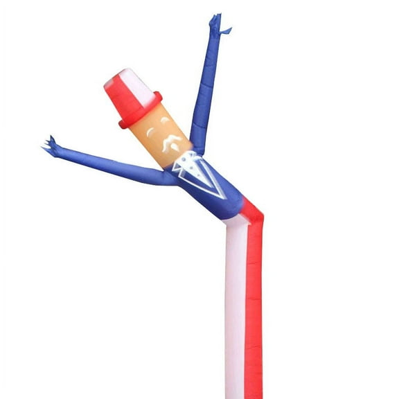 TentandTable 18' Fly Guy Wacky Waving Inflatable Tube Man, Uncle Sam, No Blower