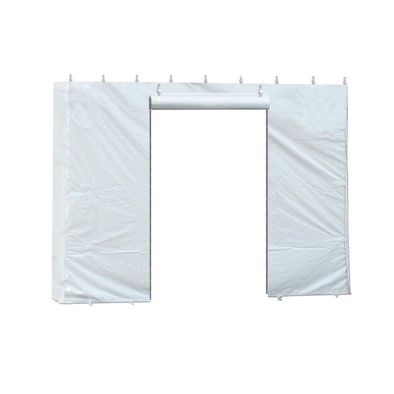 TentandTable Canopy Tent Sidewall with Zipper 8' x 10', Waterproof Blockout PVC Vinyl Wall for Commercial Outdoor Party Tents, Wedding & Event Gazebo