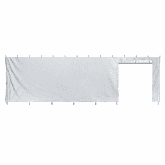 TentandTable Canopy Tent Sidewall with Zipper 8' x 30', Waterproof Blockout PVC Vinyl Wall for Commercial Outdoor Party Tents, Wedding & Event Gazebo