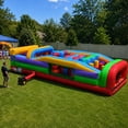 thumbnail image 1 of TentandTable Commercial Inflatable Obstacle Course, Retro 7-Element, 1 of 8