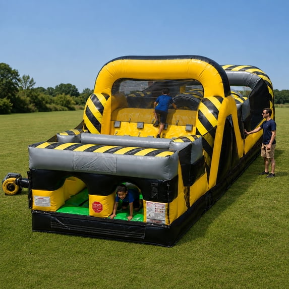 TentandTable Commercial Inflatable Obstacle Course, Venom, 30'