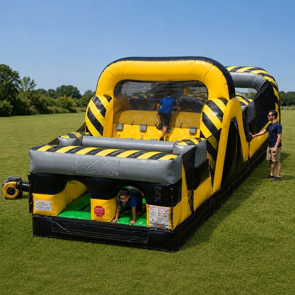 TentandTable Commercial Inflatable Obstacle Course, Venom, 30'
