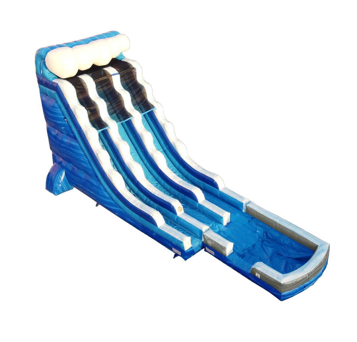 TentandTable Commercial Inflatable Water Slide, Blue Marble with Blower, 22 ft