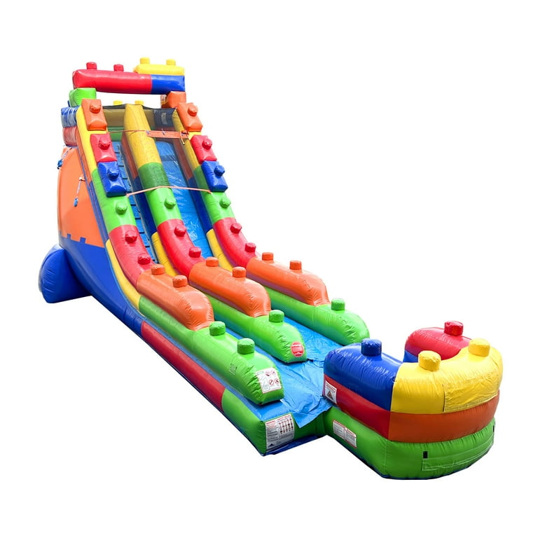 TentandTable Commercial Inflatable Water Slide Building Block with Blower 18 ft