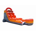 thumbnail image 1 of TentandTable Commercial Inflatable Water Slide, Fire Marble with Blower, 18', 1 of 9