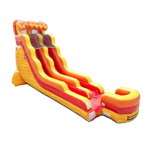 TentandTable Commercial Inflatable Water Slide, Lava Wave Marble with Blower, 18 ft