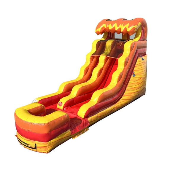 TentandTable Commercial Inflatable Water Slide, Lave Wave Marble with Blower, 15 Ft