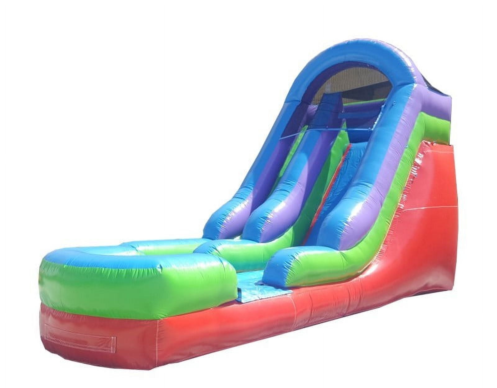 TentandTable Commercial Inflatable Water Slide, Retro with Blower, 15 Ft