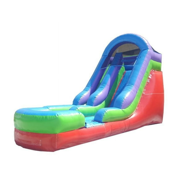 TentandTable Commercial Inflatable Water Slide, Retro with Blower, 15 Ft