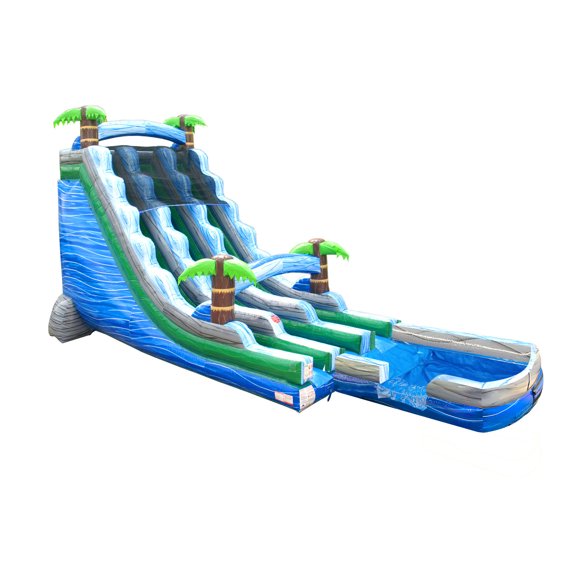 TentandTable Commercial Inflatable Water Slide, Tropical Marble with Blower, 22 ft