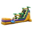 thumbnail image 1 of TentandTable Commercial Inflatable Water Slide, Tropical Yellow Marble with Blower, 18 ft, 1 of 7