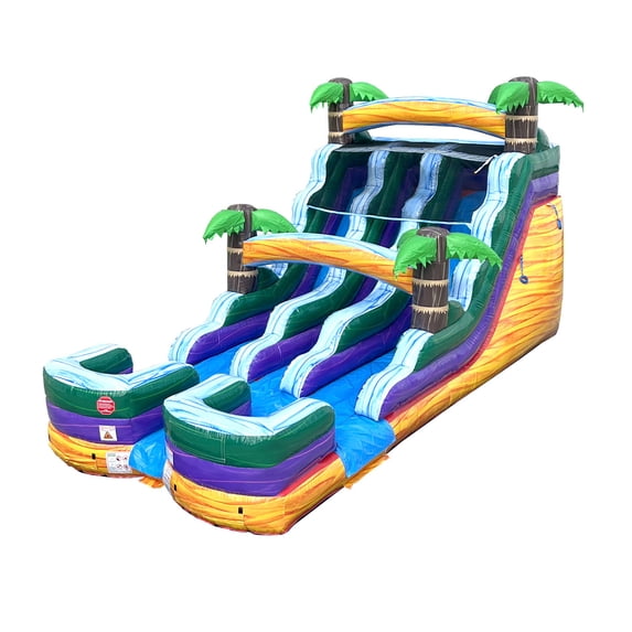 Yellow Inflatable Table TentandTable Commercial Inflatable Water Slide, Yellow Tropical Marble ...