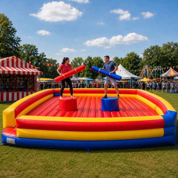 TentandTable Commercial Interactive Inflatable Game, Pedestal Joust