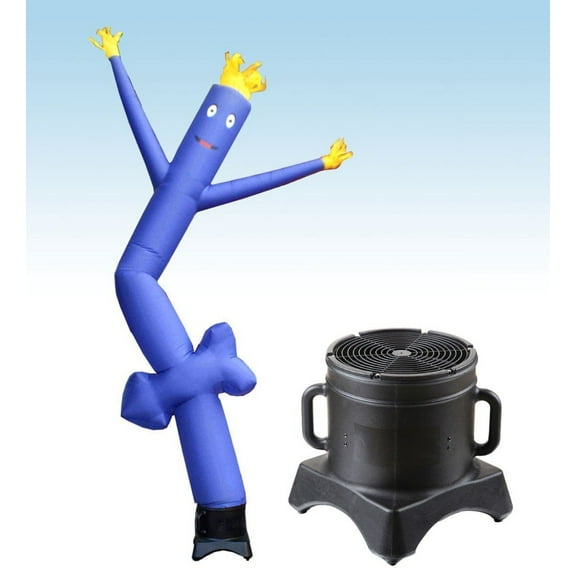 TentandTable Fly Guy Inflatable Tube Man with Blower - Blue Arrow - 12 Ft