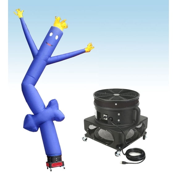 TentandTable Wacky Waving Inflatable Tube Man with Blower - Blue Arrow - 18 Ft
