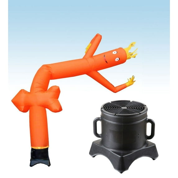 TentandTable Fly Guy Inflatable Tube Man with Blower - Orange Arrow - 12 Ft