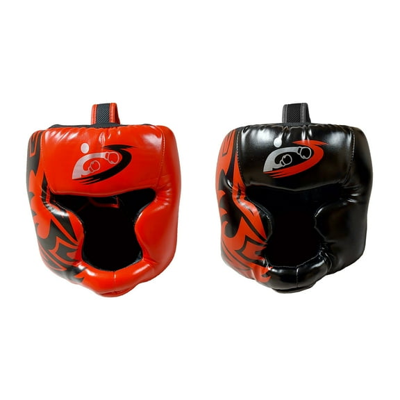 TentandTable Foam Oversized Boxing Helmet Set, Red and Black