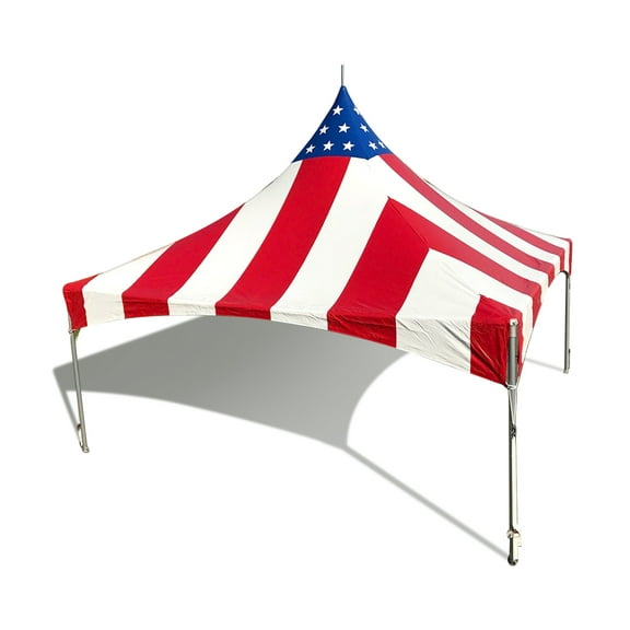 TentandTable High Peak Frame Outdoor Canopy Tent, Red, White, Blue, 15 ft x 15 ft
