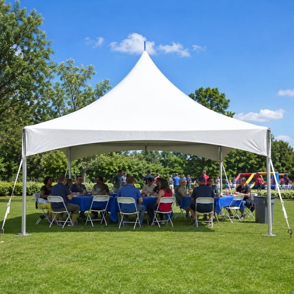 TentandTable High Peak Frame Outdoor Canopy Tent, White, 20 ft x 20 ft