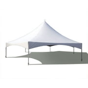 TentandTable High Peak Frame Outdoor Canopy Tent, White Hexagon, 40ft
