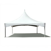 TentandTable High Peak Frame Outdoor Canopy Tent, White Twin Tube 20 ft x 20 ft